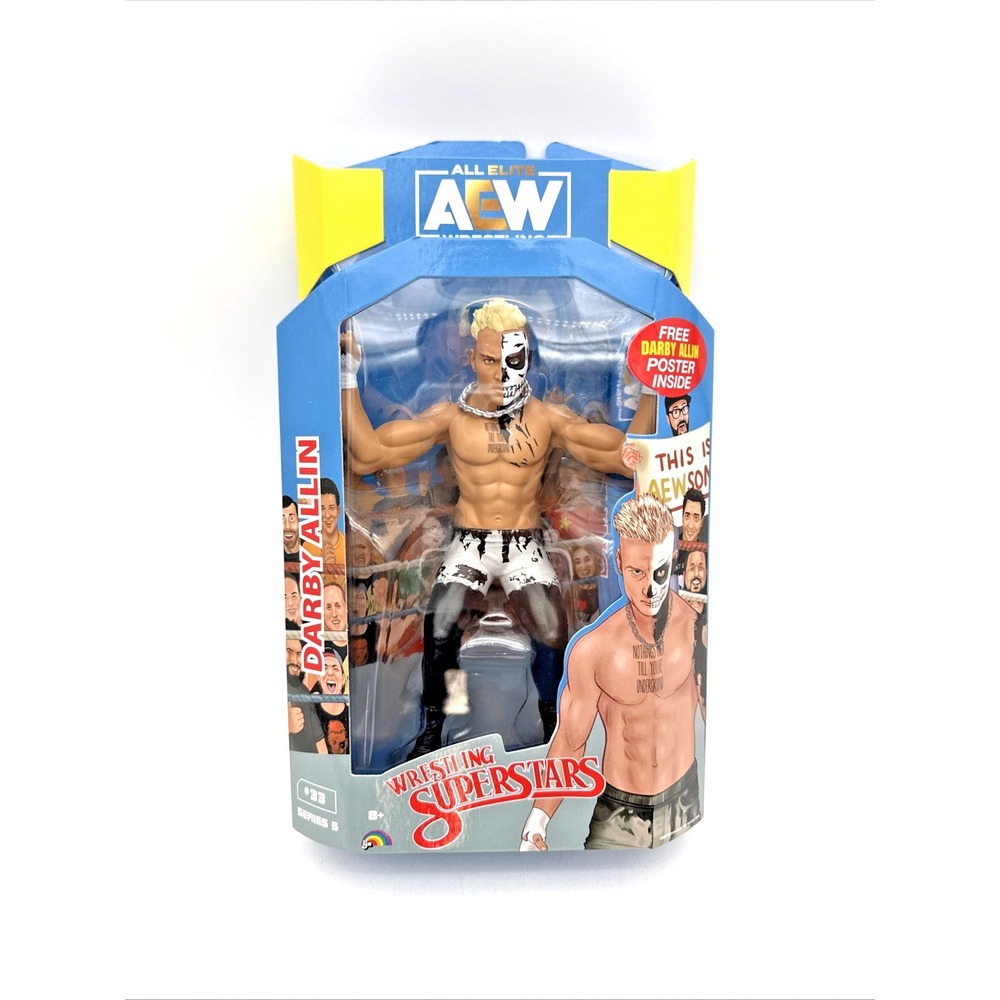 AEW Darby Allin Wrestling Superstars Series 5 #33 Jazwares Action Figure